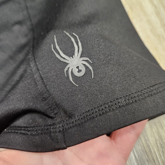 Spyder Thermal Base Layer Shirt Fleece Lined Thumbholes Long Sleeve Women's XL - Picture 7 of 9